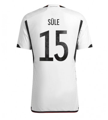 Germany Niklas Sule #15 Replica Home Stadium Shirt World Cup 2022 Short Sleeve